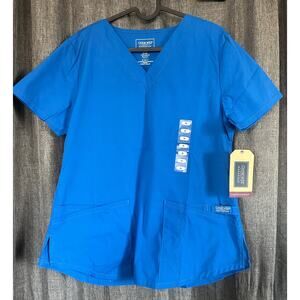Cherokee Blue Scrub top NWT